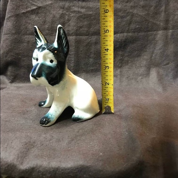 Vintage figurine of adorable black and white dog - Picture 7 of 8